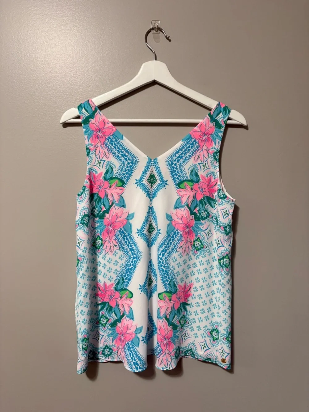 Lilly Pulitzer Florin Girls Best Friend  Blouse Sleeveless - Picture 8 of 11